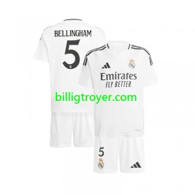 Billige Fotballdrakter Real Madrid Jude Bellingham 5 Barn Hjemmedraktsett 2024/25 Kortermet